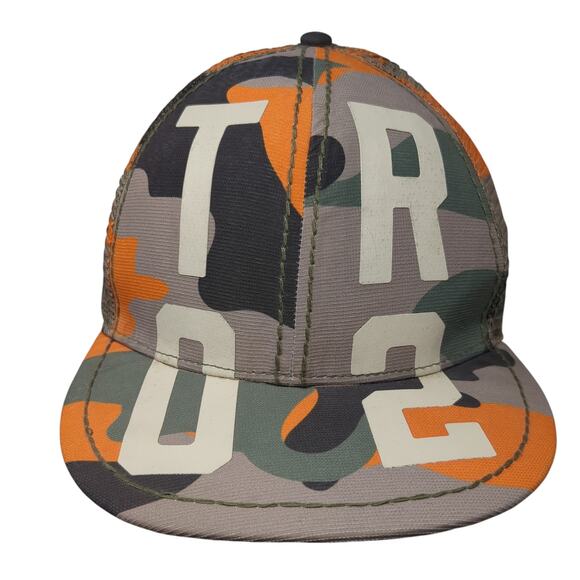 True Religion Slideback Mesh Back Hat Multicolor Camo TR02 Logo OSFA - Picture 1 of 9